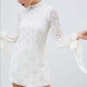 ASOS White Embellished Dress